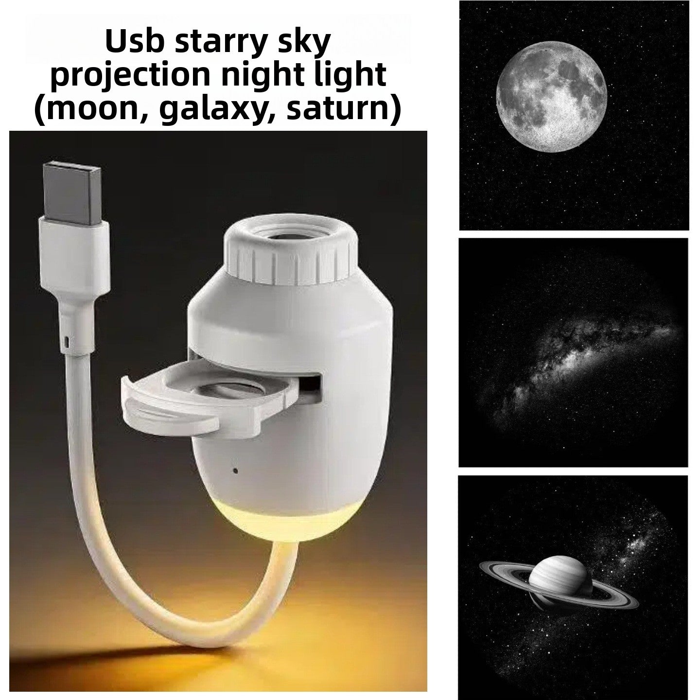 Star Projector Night Light with Galaxy Effect